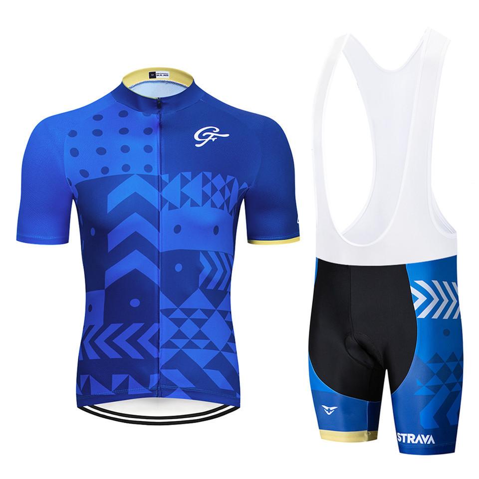 Strav Tour De France Cycling Suit Short Sleeve Suit Men's and Women's Summer Breathable Road Mountain Bike Suit