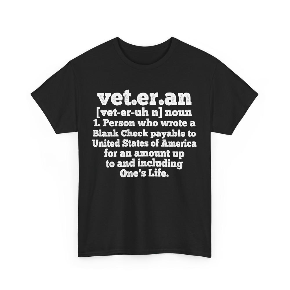 Veterans Shirt, Veteran Definition Veterans Day Women Men Patriotic Shirt