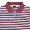 BlueTail STripe Collar Wine Crop ShorT Sleeve T shirT azb2Ts05wn