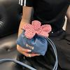 Cute Crossbody Small Flower Bag Small Fresh Mobile Phone Bag Simple Portable Plaid Walking Bag Sundries Storage Cloth Bag
