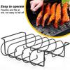 Stainless Steel Rib Rack for Grilling Holds Multiple Rib Racks BBQ Roasting Stand for Grill Barbecuing Beef
