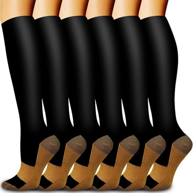 Calf Socks Women's Summer High Elastic Stockings Compression Socks Shaping Leg Socks European and American Sports Pressure Socks