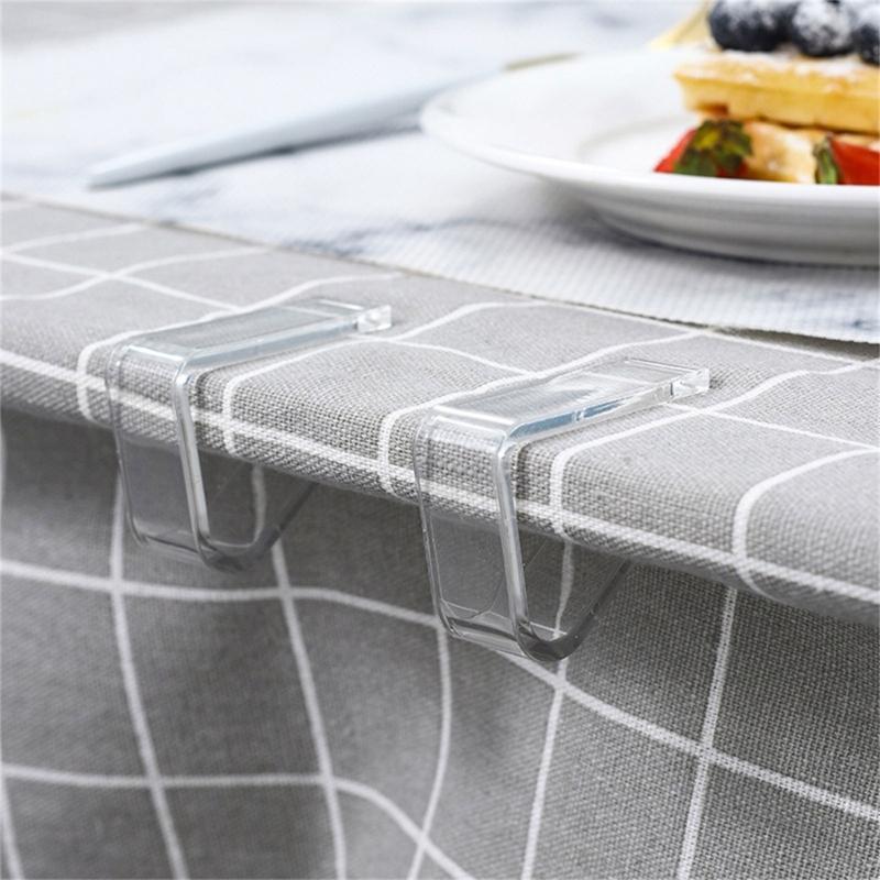 Multifunction Transparent Tablecloth Clamps 4pcs/set Perfect for Home Decoration and Gift Supplies Party Decoration