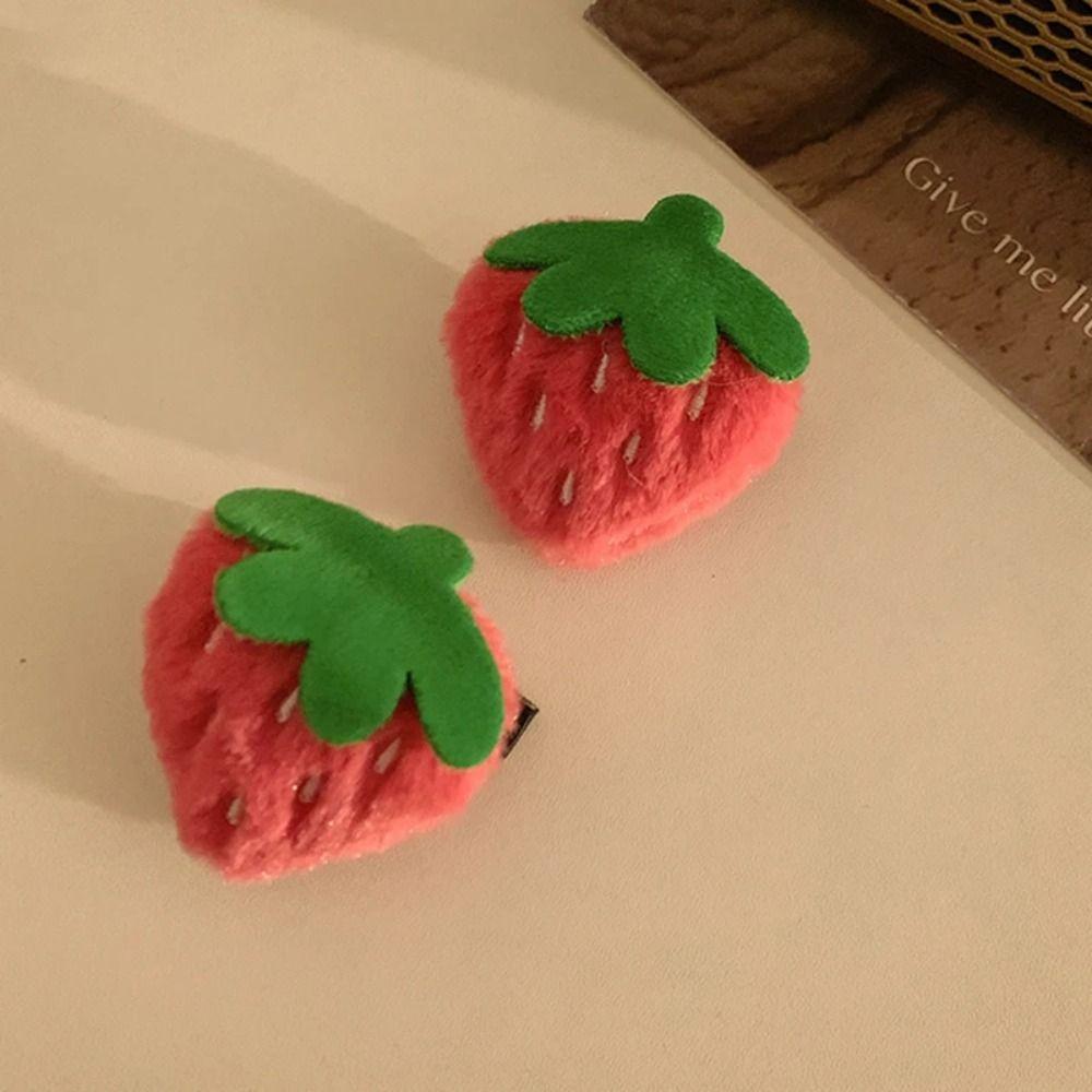 Фруктовые шпильки Клубника BB клипсы Новые аксессуары для волос Девочки