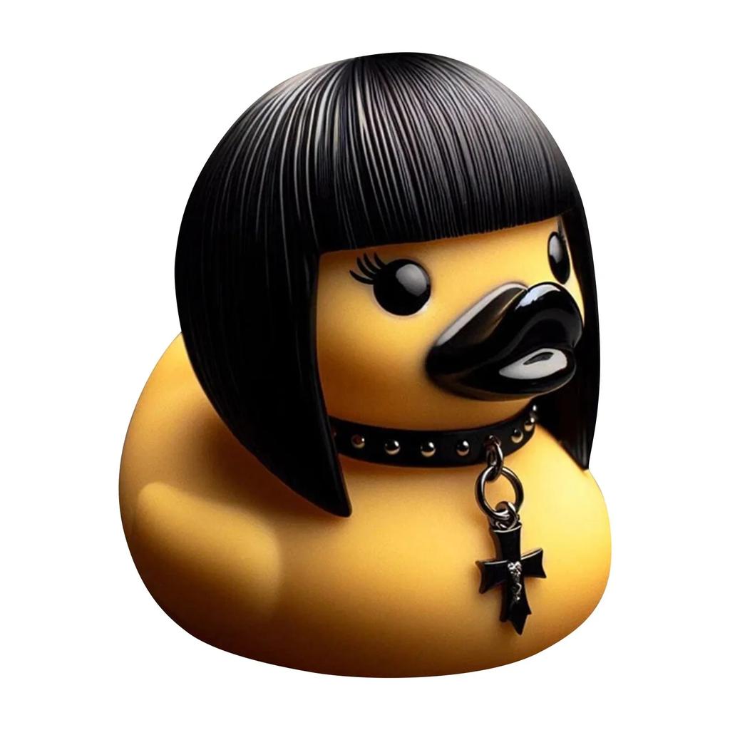 Devil element Death Rock Duck statue desktop ornament, car center console dashboard, car decoration, car interior accessories