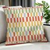Art CChecked tablecloth AR Ting Cushion Cover Cushion Cover Set Pcs x x x Pillowcase Decorative Sofa Home Decor