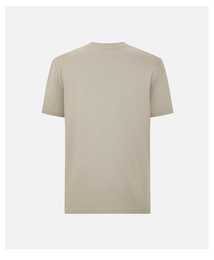 [Skin friendly and comfortable letter print] Spring and summer simple and clean daily commuting versatile men's short sleeved T-shirt