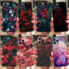 Чехол для телефона с цветком и красной розой для iPhone Samsung Galaxy Redmi Xiaomi Oppo OnePlus Note SA 7 8 9 10 11 12 13 14 20 21 22 23 53 54 Pro Max Plus Ultra