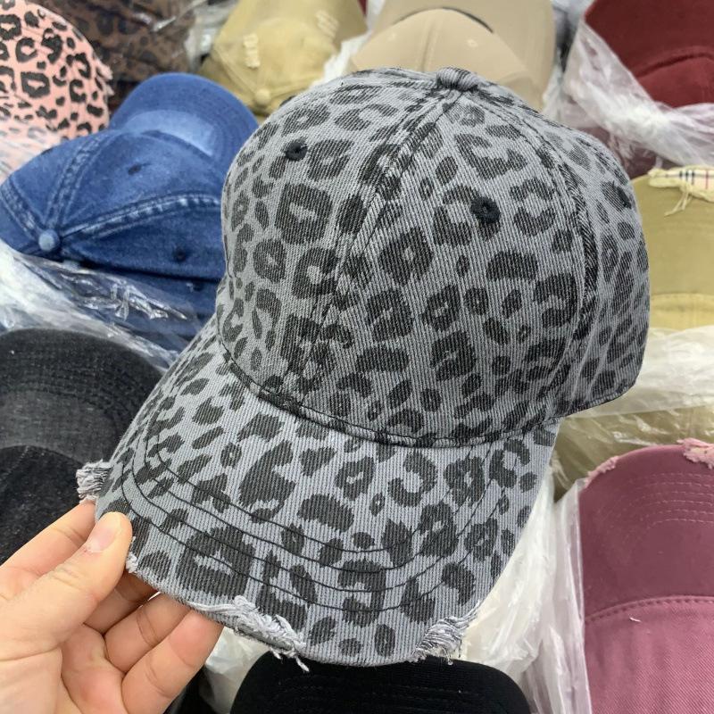 Leopard Print Baseball Cap Outdoor Fashion Sunshade Sports Cap Sun Hat Children