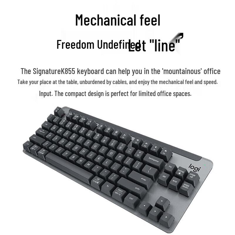Беспроводная механическая клавиатура и мышь Logitech MK855