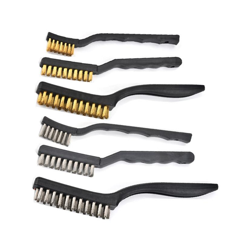 Щетка из стальной проволоки и щетка из латунной проволоки Щетки для чистки газовой плиты Кухонный инструмент Щетки из металлического волокна Железная щетка Инструменты для уборки дома