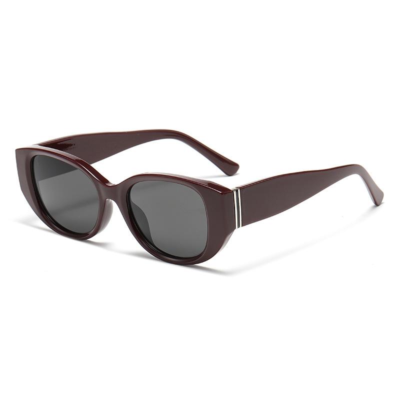 Vintage sun protection sunglasses, wide-leg small-frame square cat-eye sunglasses