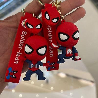 Милый мультяшный брелок для пары Человек-паук - Подвеска для автомобиля и украшение для рюкзака