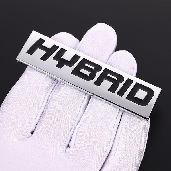 Гибридный логотип, эмблема автомобиля, наклейка на значок