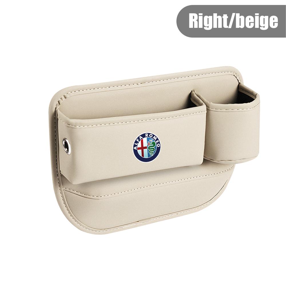 For Alfa Romeo Car Seat Sewn Gap Crevice Slot Storage Box Cup Holder For Alfa Romeo 4C 159 Spider Giulia Giulietta 156 Mito 147