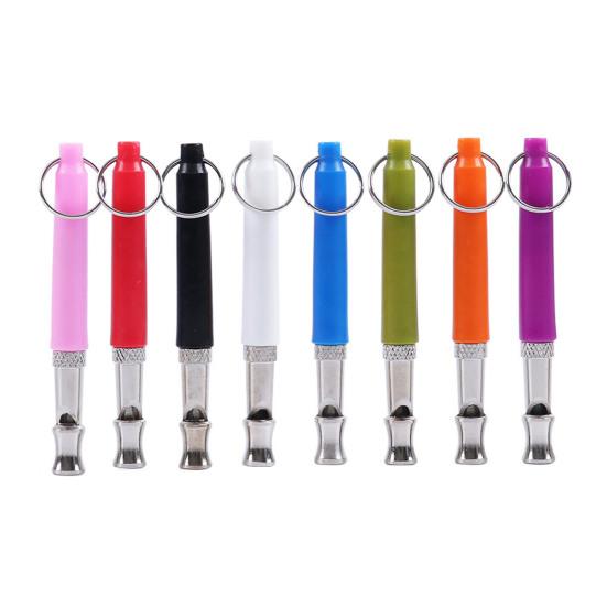 Свисток для собак, свисток для дрессировки щенков с шнурком, регулируемый ультразвуковой бесшумный свисток для собак, чтобы остановить лай соседских собак