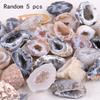 Stunning 10pcs Geodes Oco Agate Natural Crystals With Unique Quartz Patterns For Home Decor