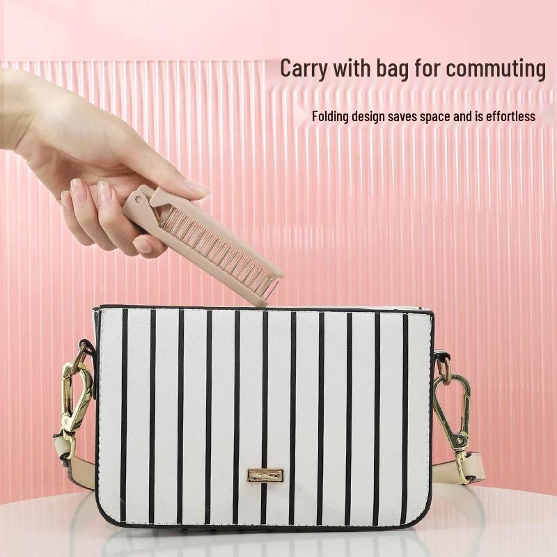 Портативная мини-складная расческа для детей и взрослых - Идеальна для плетения кос, с мелкими зубьями для челки, удобна для путешествий