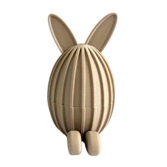 Заполняемое пасхальное яйцо, напечатанное на 3D-принтере, шарнирный гибкий пасхальный кролик с подвижными суставами для декора стола, наполнители для пасхальной корзины, подарки для детей и взрослых