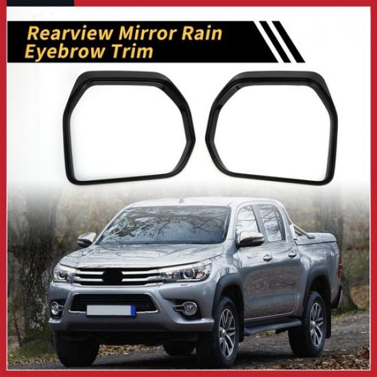 Pair Rearview Mirror Rain Eyebrow Trim for Toyota Tundra -2024 New