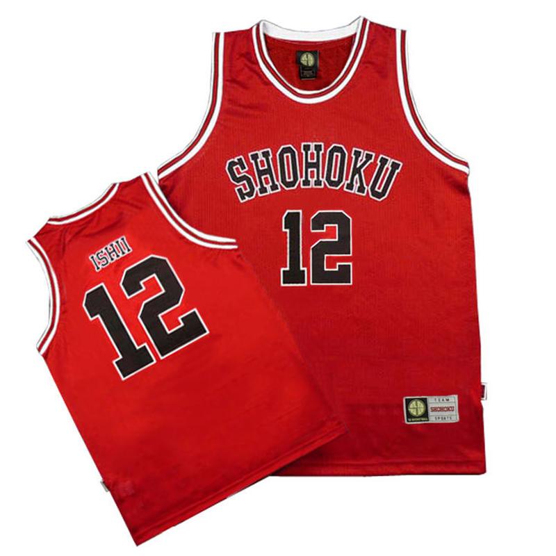 1-15 Anime Shohoku School Basketball Team Jersey Cosplay Costume Sakuragi Hanamichi Rukawa Jersey Sports Wear Uniform