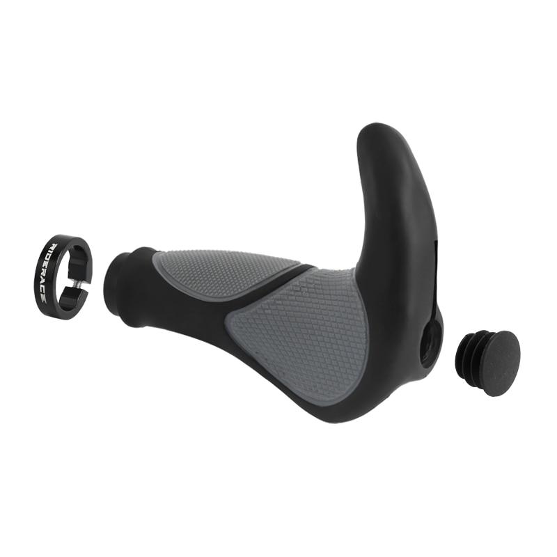 Велосипедные ручки TPR резиновые интегрированные алюминиевые сплавы одинарная блокировка велосипедного руля противоскользящие амортизационные велосипедные ручки