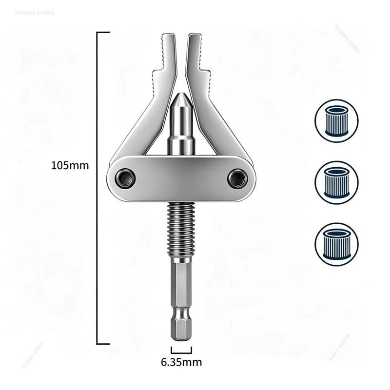 Xiaomi Universal 1/2" 3/4" 1" Hex Shank Broken Pipe Extractor Drill Powered Faucet Valve Stuck Remover Heavy Duty Plumbing Repair Tools