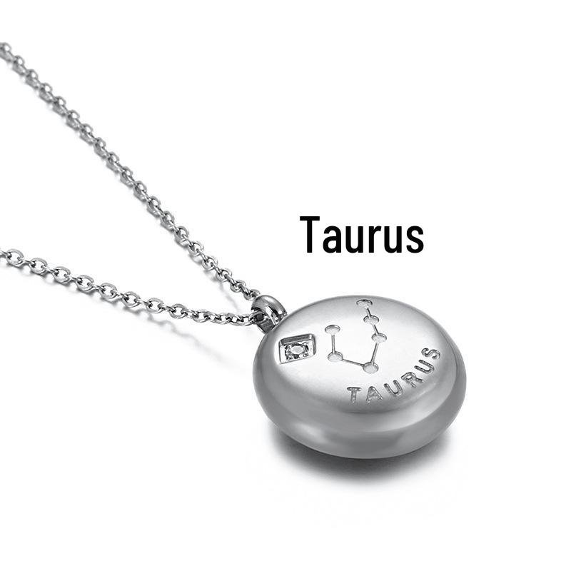 Женское ожерелье Kalen из титановой стали с бриллиантами «Двенадцать созвездий» - Модные украшения в японском и корейском стиле