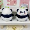 Cute Cartoon Panda Plush Keychain Soft Accessory For Bags And Keyrings With Charm