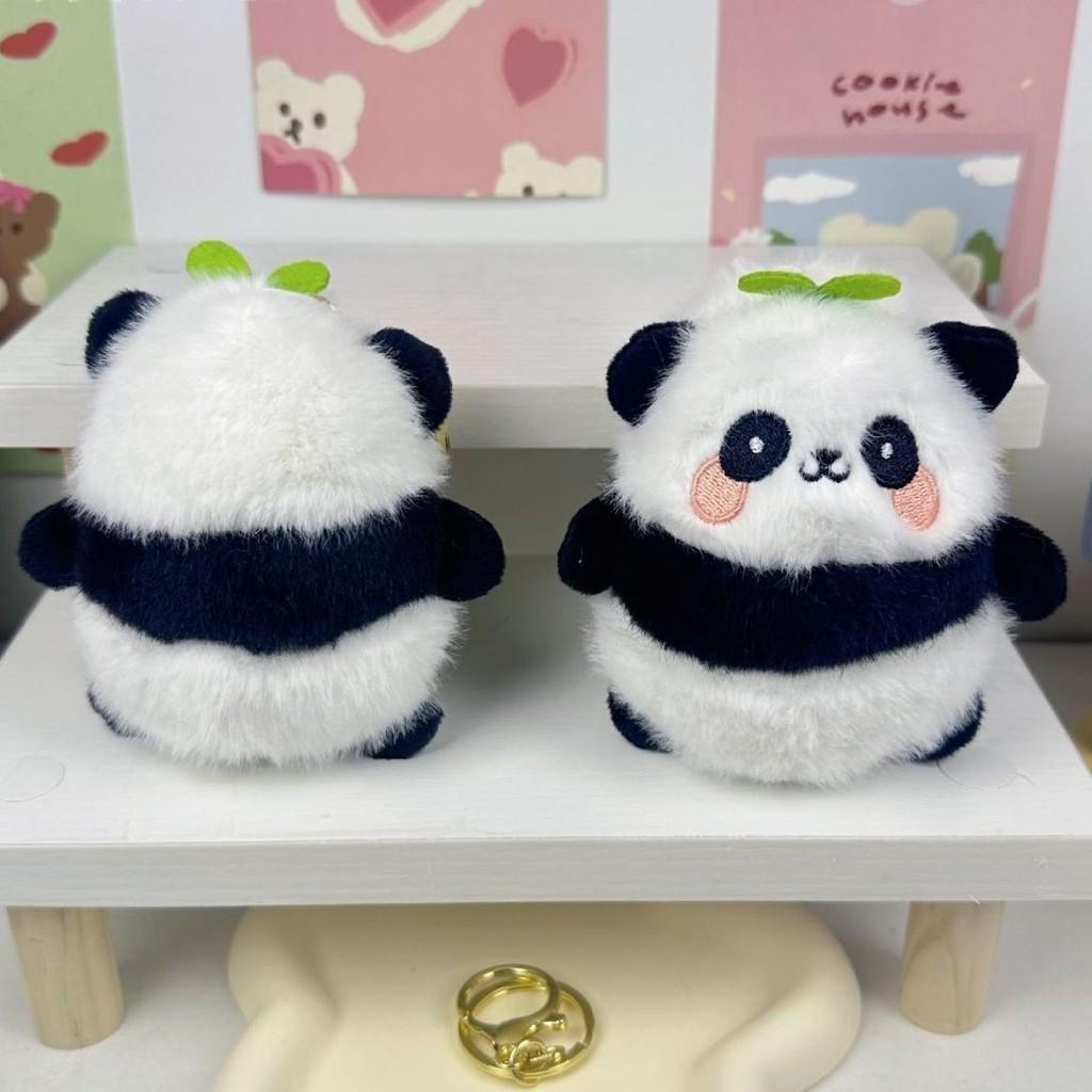Cute Cartoon Panda Plush Keychain Soft Accessory For Bags And Keyrings With Charm