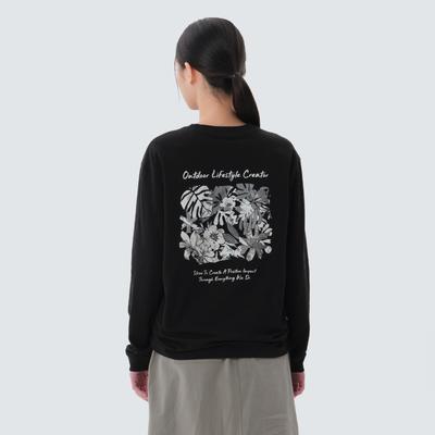 Sorona Women's Tropical Long-Sleeve T-Shirt Black (S25SWFTL63)