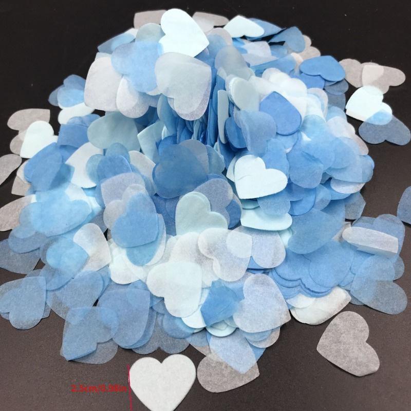 2 Pack of Colorful Love Peach Heart Confetti Valentine's Day Wedding Party Hand Throwing Petals Wave Ball Balloon Filling Paper Fragments 15g Per Pack