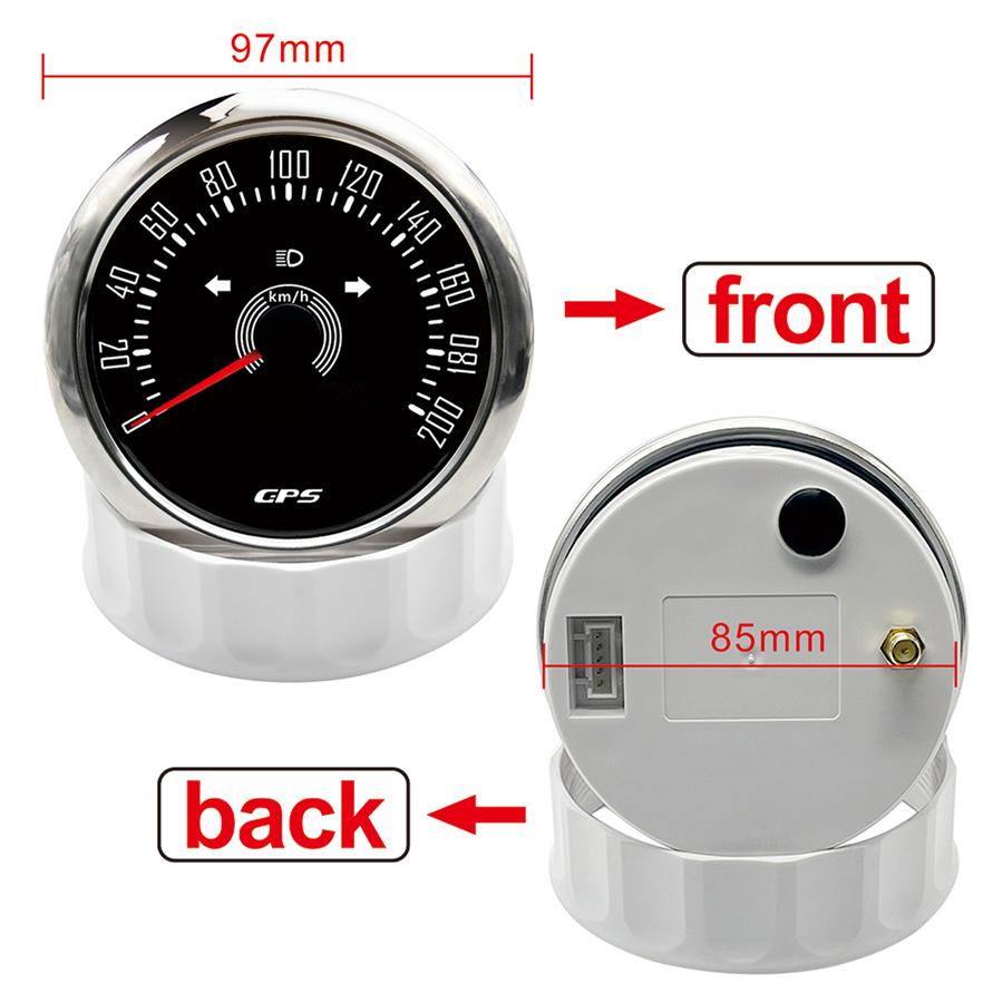 200 км/ч GPS спидометр 3 в 1 многофункциональный датчик с зубчатой индикацией общего пробега и 7 цветами подсветки