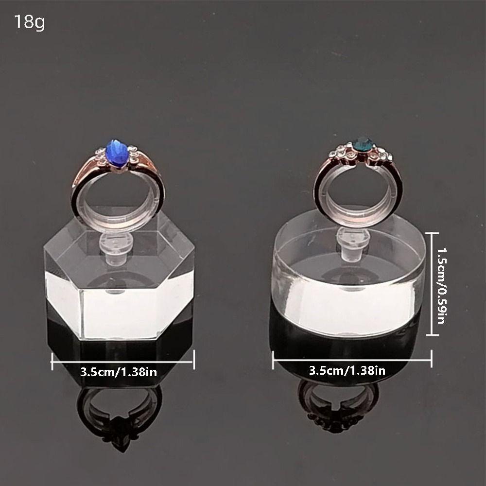 Геометрическая прозрачная акриловая подставка для колец, органайзер для ювелирных колец, держатель, витрины, реквизит для фотосъемки