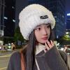 Wool Hat Women's Autumn and Winter Pullover Bag Head Cold Hat Plush Cold Hat Big Head Circumference Small Face Warm Knitted Hat