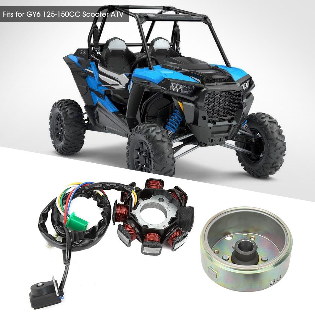 Статорная катушка магнето генератора, 8 полюсов, подходит для скутера ATV GY6 125 150 куб. см, аксессуар