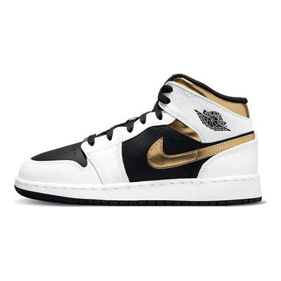 Детские кроссовки Air 1 Mid GS White Gold разноцветные черные 554725-190