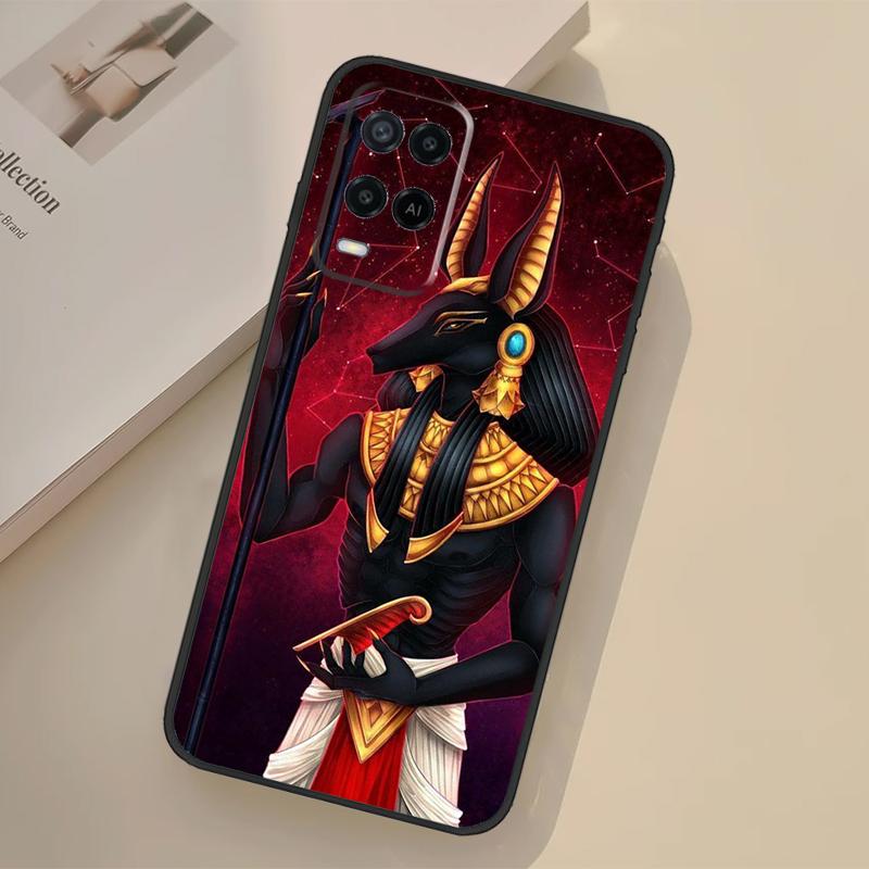 Anubis Ancient Egyptian God Case For Oppo A98 A78 A18 A38 A58 A60 A80 A40 A96 A76 A16 A94 A74 A54 A15 A17 A57 A77 A5 Pro