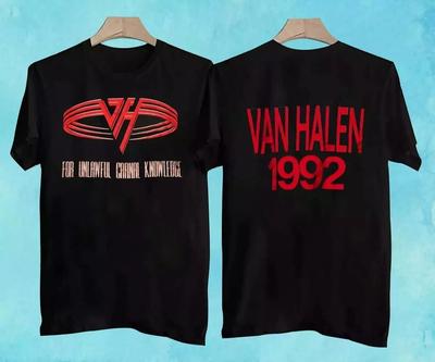 Винтажная унисекс футболка Van Halen для тура Unlawful Carnal Knowledge, высококачественная, роскошная, для мужчин и женщин, топ Y2k