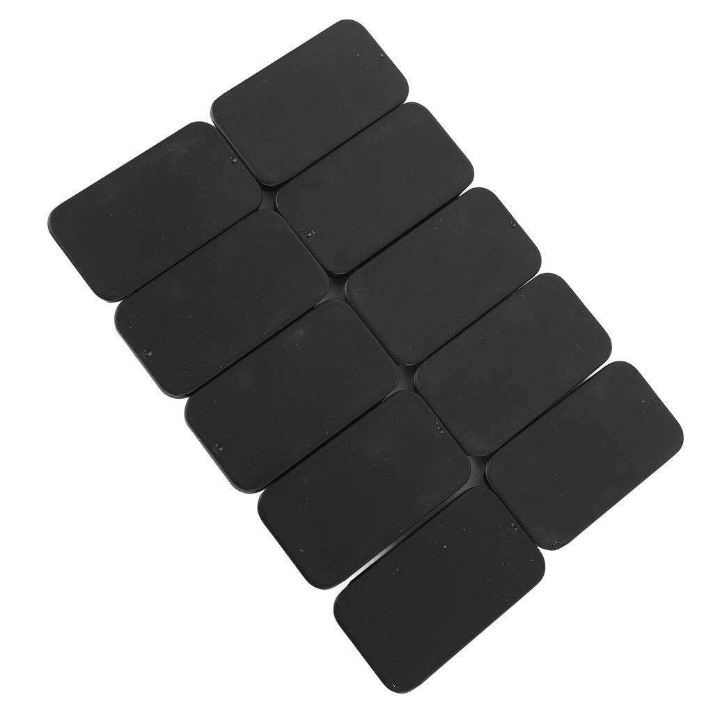 10 Pcs Slide Top Metal Box Leakproof Portable Mini Sliding Metal Container for Lip Balm Candy Mints Beads