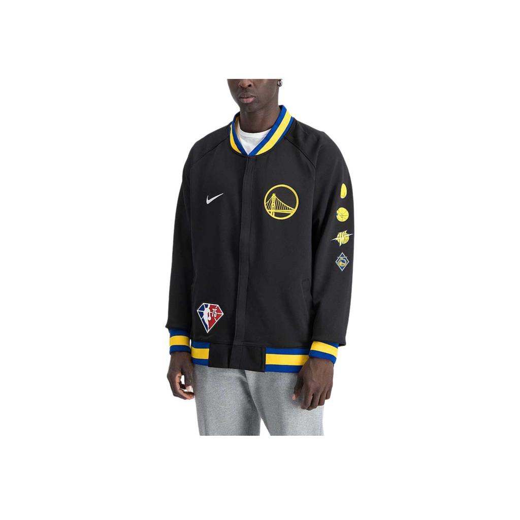 Nike Golden State Warriors Sports Baseball Jacket Men Jacket Black DB2448-010