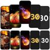 For Samsung Galaxy S24 S23 iPhone 16 15 14 Xiaomi Redmi Note 13 12 11 10 8 Plus 9 Pro Max X XR Phone Case Star No30 No 30 Basketball OPPO Huawei Cover