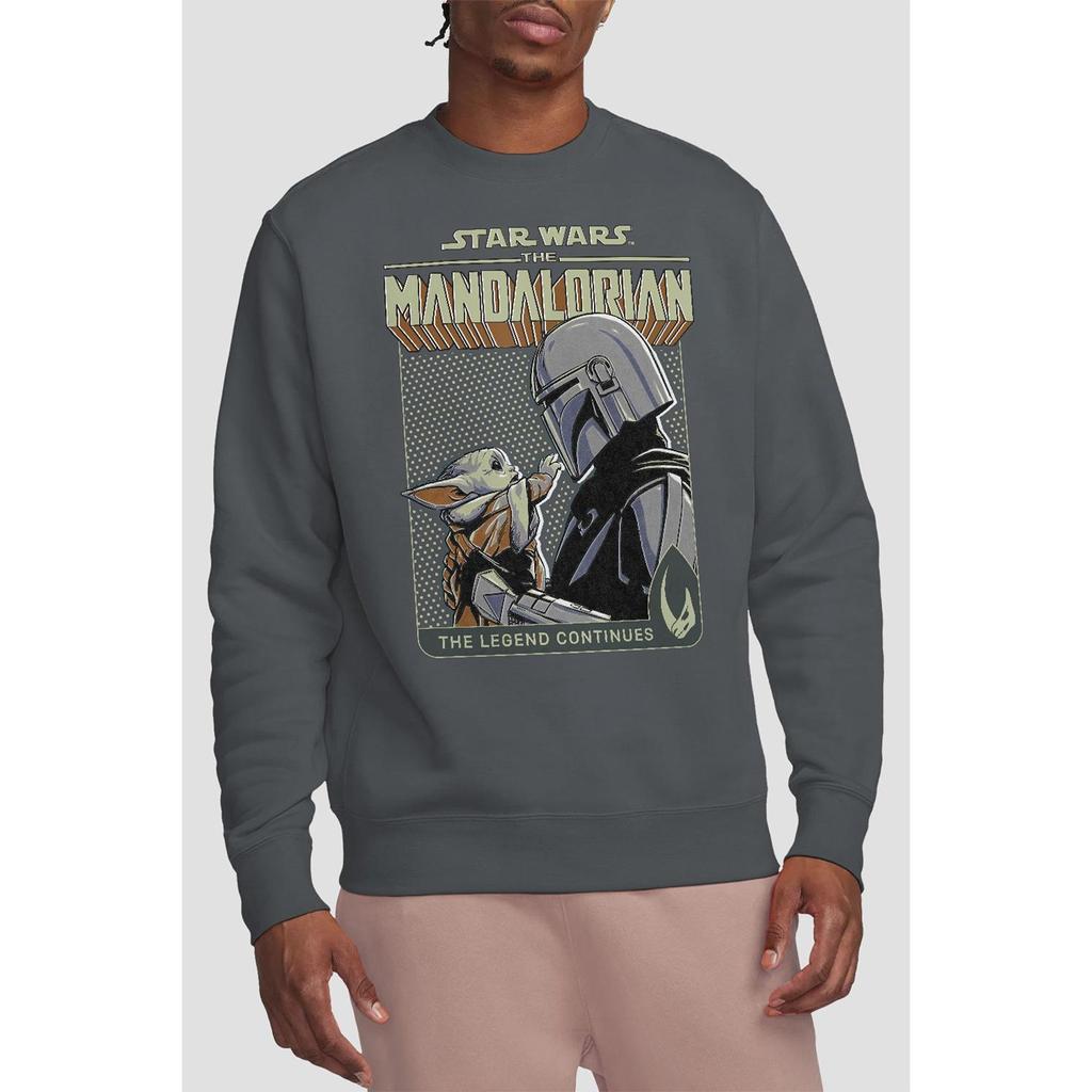 Star Wars: The Mandalorian Unisex Adult Legend Continues Grogu Sweatshirt