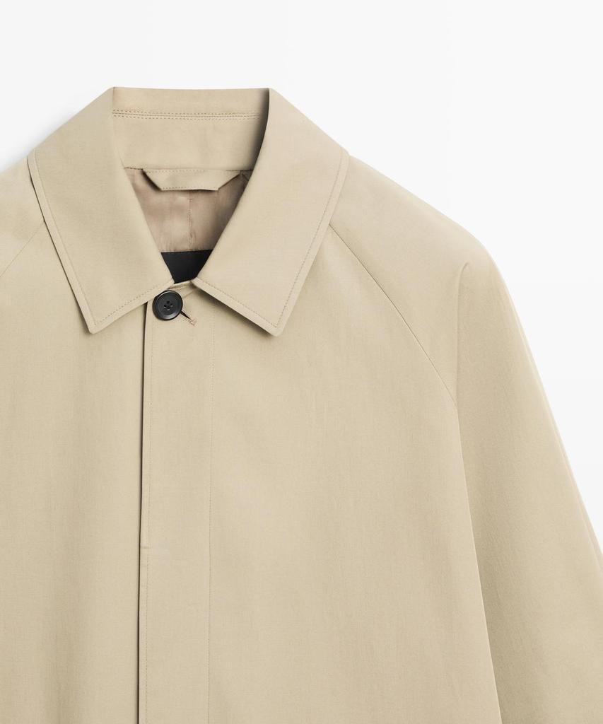 Легкий хлопковый тренч Massimo Dutti