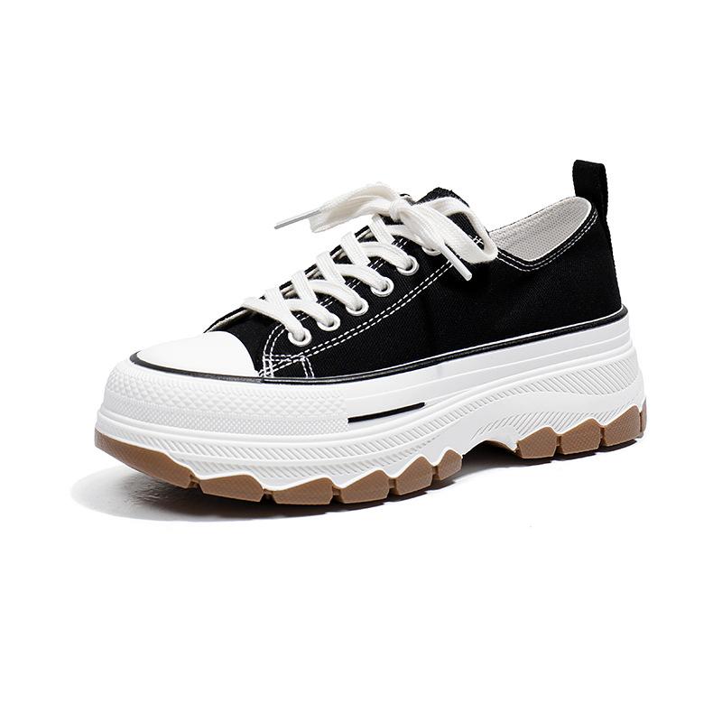 Womens Shoes  Spring and Summer New Breathable High Platform Woman Tennis Shoes Casual Canvas Sneakers for Women