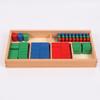 Place Value Blocks Tactile Math Toy with Tray Colorful for Homeschool, Classroom