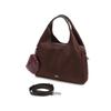 DakS Burgundy Leather Nylon Tote Bag S Dcba6f030d2
