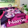 Custom Name Vampire Gothic Fantasy Art Carpet Rug Customizable Soft Washable Anti-Slip Home Living Room Sofa Mats Personalized Rug. 0909405