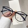 Glasses Frame Large Frame Can Be Matched With Degree Unisex Myopia Degree Explosion Anti-Blue Light Glasses Round Frame