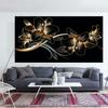 Black Gold Leaves Flowers Diamond Embroidery Large Size Diy Diamond Painting Cross Stitch 5d Full Square Round Drill 3d S180